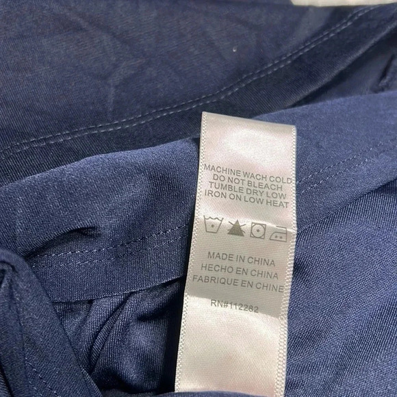 ANTHROPOLOGIE. CUT OUT MINI FIT & FLARE BLUE DRESS WITH FRONT ZIPPER - Picture 13 of 14